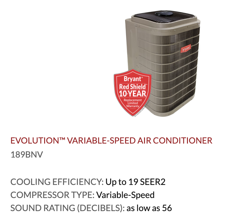 Evolution™ Variable-Speed Air Conditioner sun air